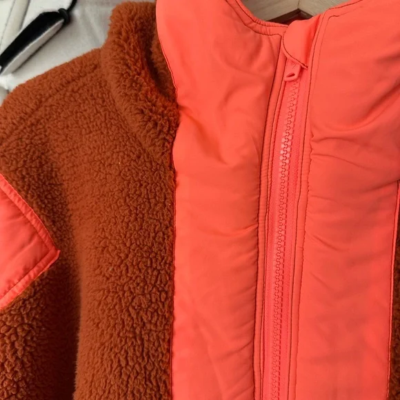 Free people movement leave the pack fleece pull over small coral / orange - Picture 2 of 5